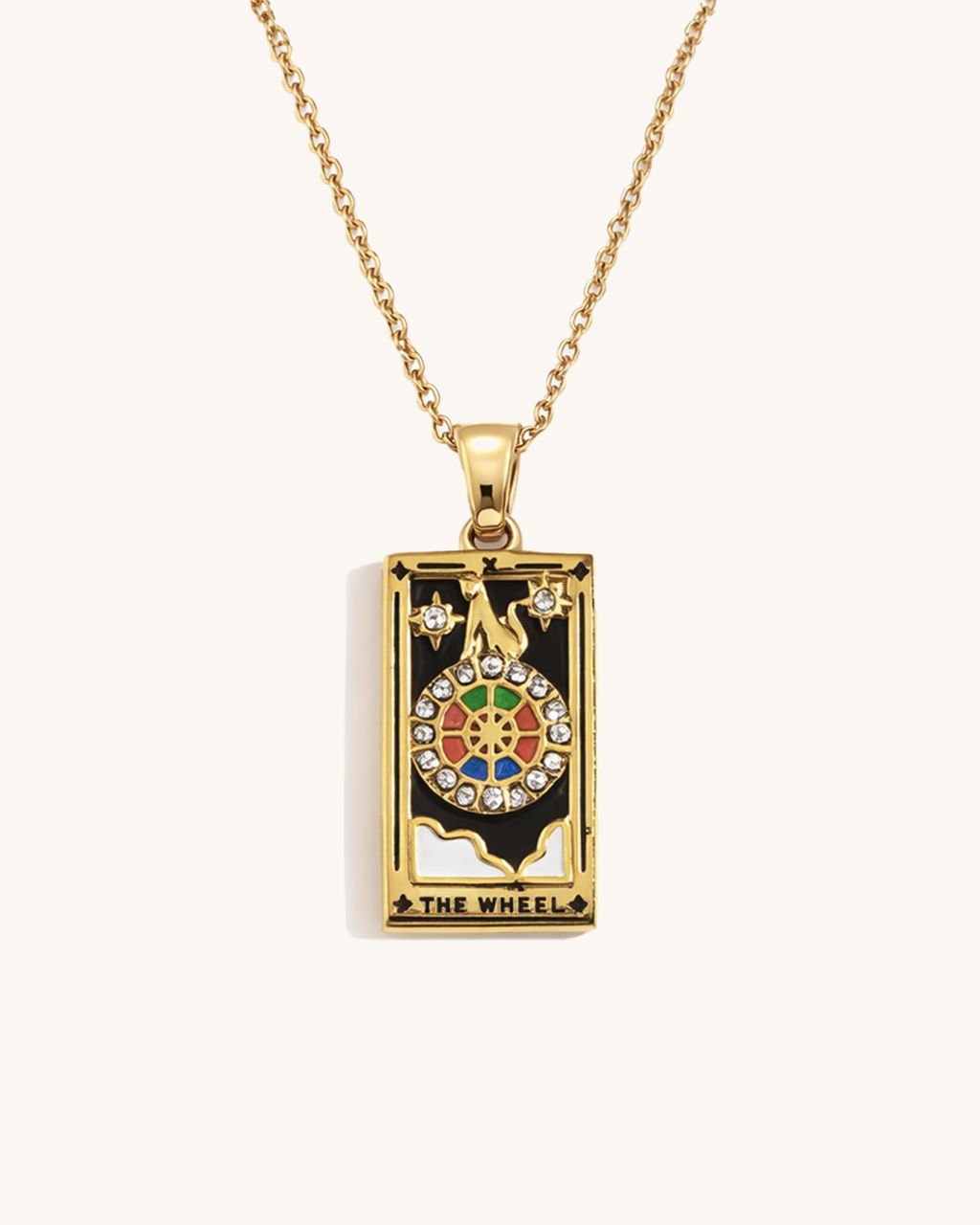 Naszyjnik Tarot Koło Fortuny