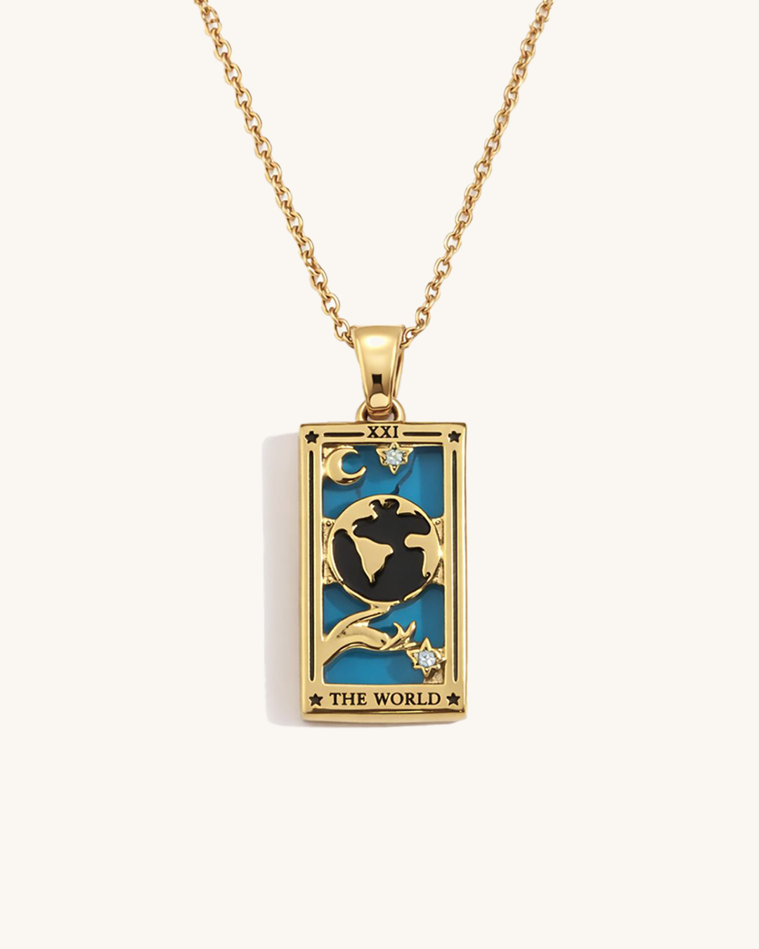 Naszyjnik Tarot Świat