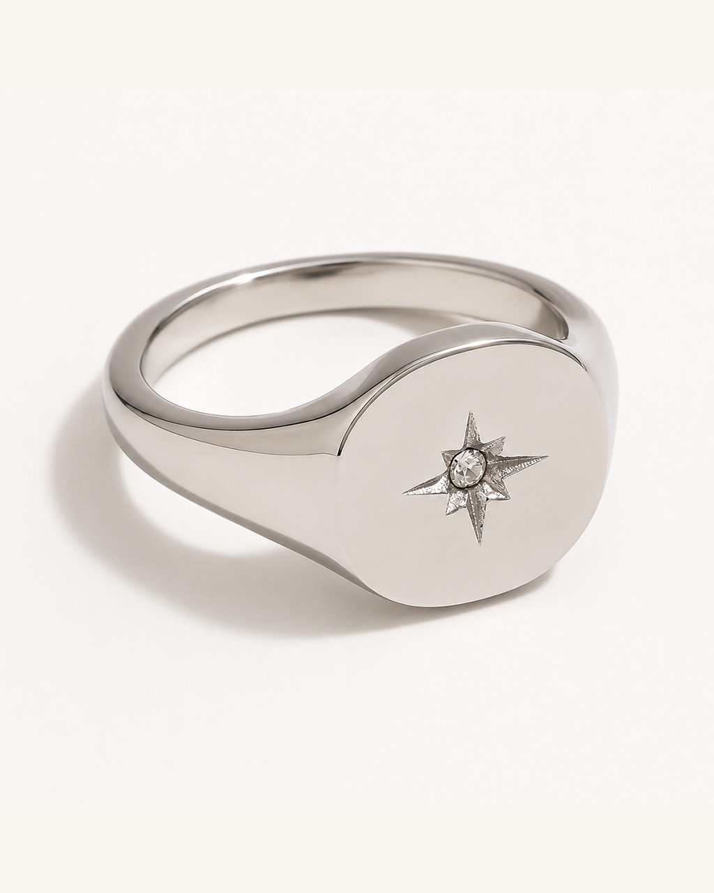 Starlit Compass - pierścionek z Gwiazdą Polarną